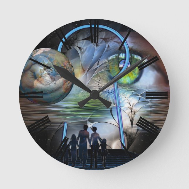 The Reality Shifters Round Clock (Front)