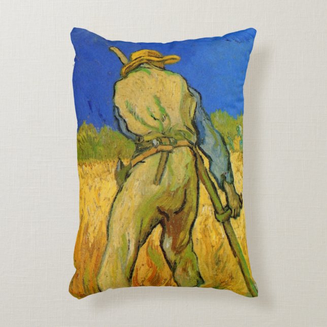 The Reaper (after Millet) by Vincent van Gogh Accent Pillow (Front(Vertical))