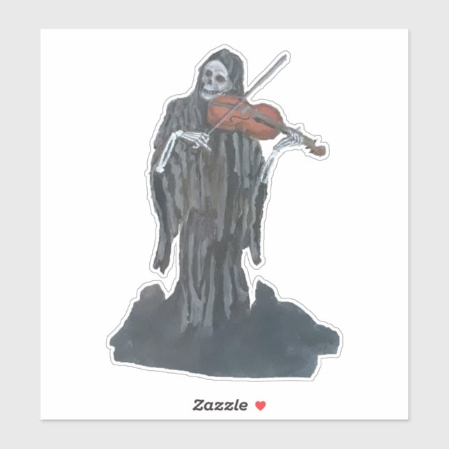 The Reaper Plays The Violin Sticker (Sheet)