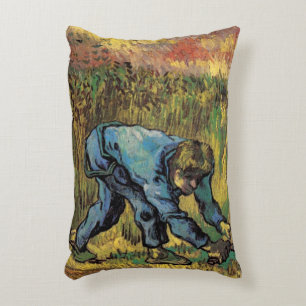 The Reaper with Sickle by Vincent van Gogh Accent Pillow