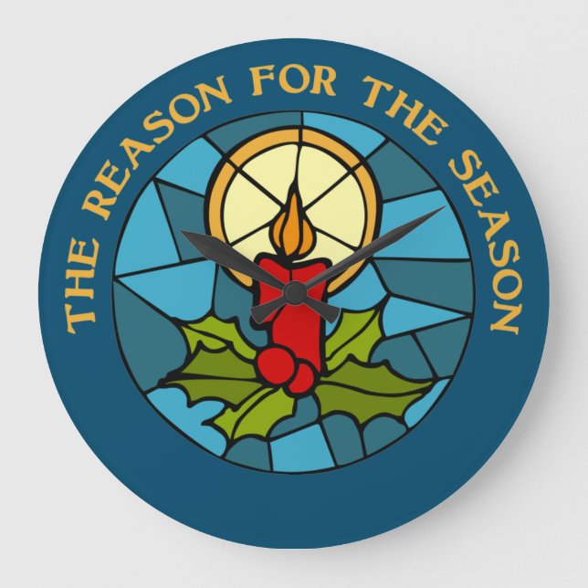 The Reason for the Season 3 Large Clock (Front)