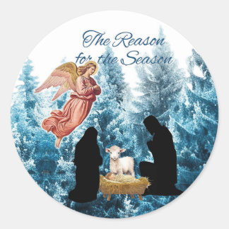 The Reason for the Season - Jesus Classic Round Sticker
