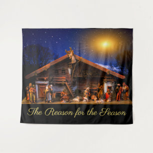 The Reason for the Season Nativity Scene Tapestry