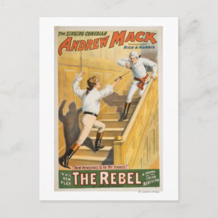 "The Rebel" Irish Rebellion Drama - Fencing Postcard
