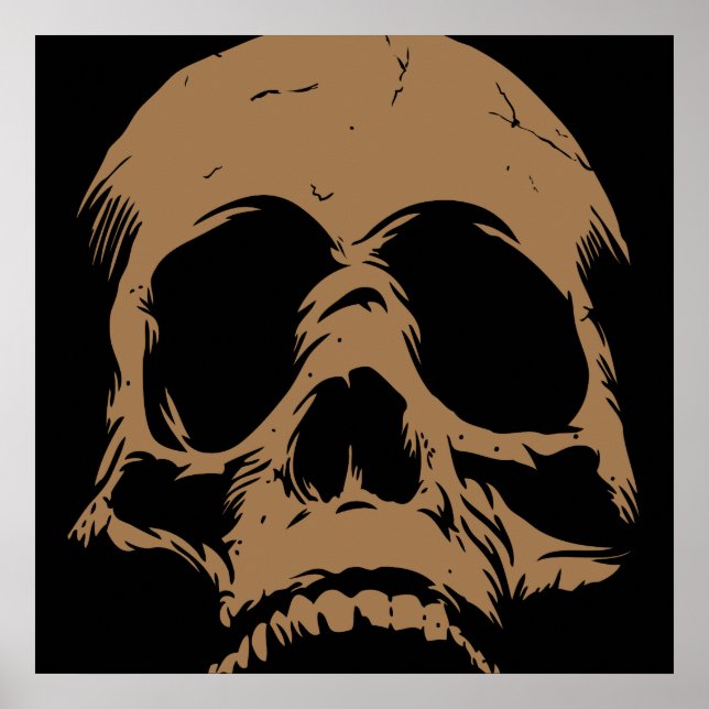 The Rebirth Skull Head Art Remix Cool Print Poster (Front)