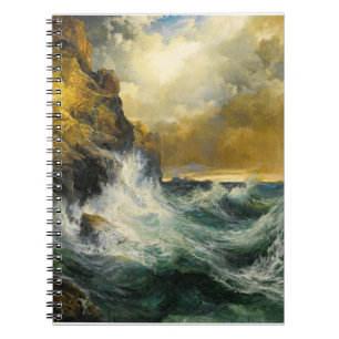 The Receding Wave by Moran, 1909 Notebook