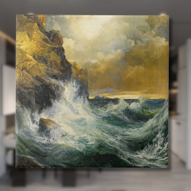 The Receding Wave by Moran, 1909 Tile (Creator Uploaded)