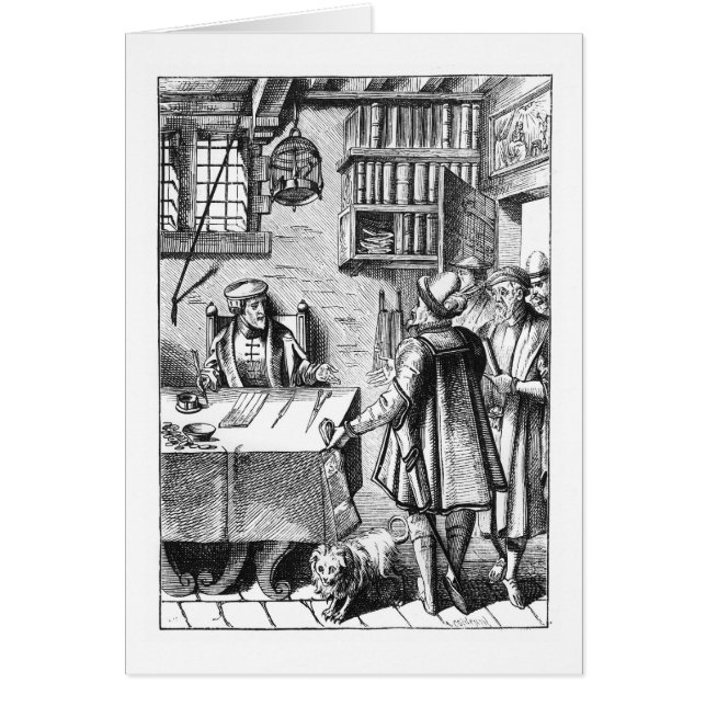 The Receiver of Taxes, after a woodcut in 'Praxis (Front)