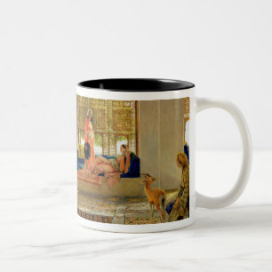 The Reception, 1873 (oil on panel) Two-Tone Coffee Mug