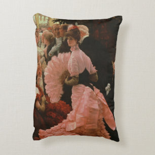 The Reception or, L'Ambitieuse (Political Woman) c Accent Pillow