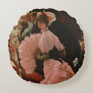 The Reception or, L'Ambitieuse (Political Woman) c Round Pillow