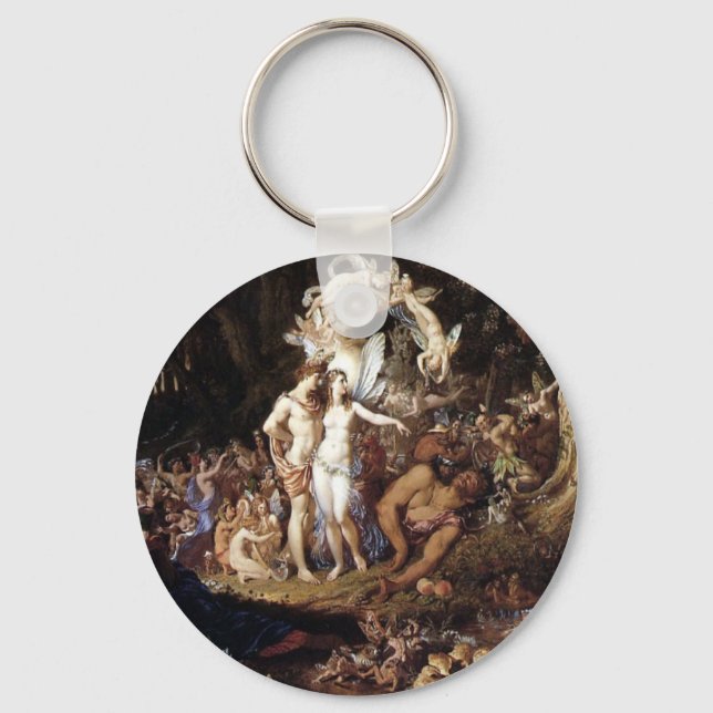 The Reconciliation of Titania and Oberon Keychain (Front)
