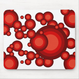 The Red 70's year styling Mouse Pad
