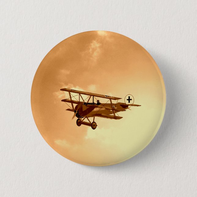 The Red Baron 2 Inch Round Button (Front)