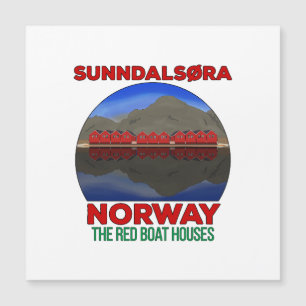 The Red Boat Houses Sunndalsøra Norway