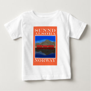 The Red Boat Houses Sunndalsøra Norway Baby T-Shirt