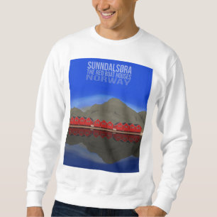 The Red Boat Houses Sunndalsøra Norway Sweatshirt