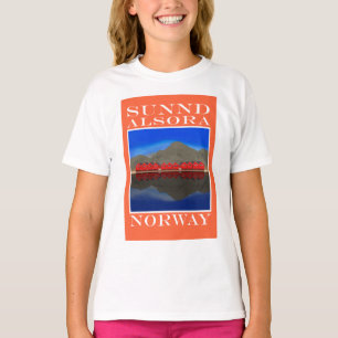 The Red Boat Houses Sunndalsøra Norway T-Shirt