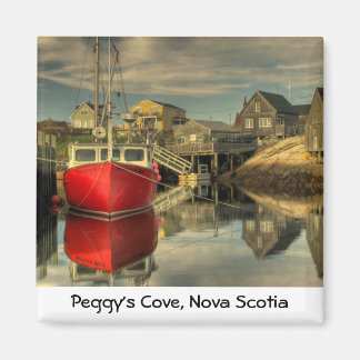 The Red Boat, Peggy's Cove, Nova Scotia Magnet