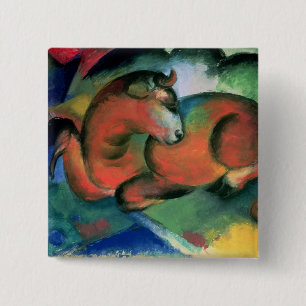 The Red Bull, 1912 2 Inch Square Button