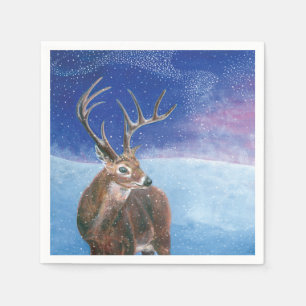 The red deer (Cervus elaphus) Napkin