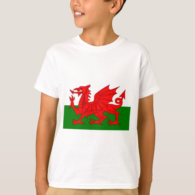 The Red Dragon [Flag of Wales] T-Shirt (Front)