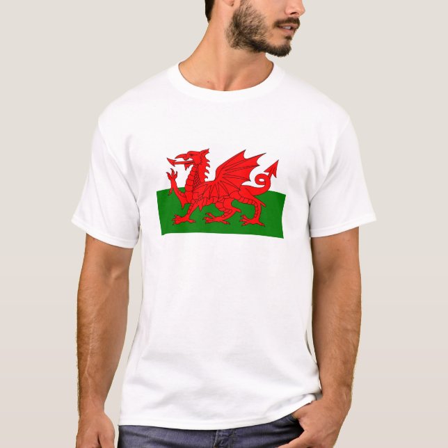The Red Dragon [Flag of Wales] T-Shirt (Front)