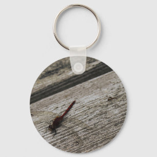 The Red Dragonfly Keychain