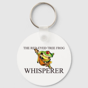 The Red-Eyed Tree Frog Whisperer Keychain