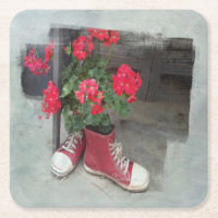 The Red Geraniums as a sturdy