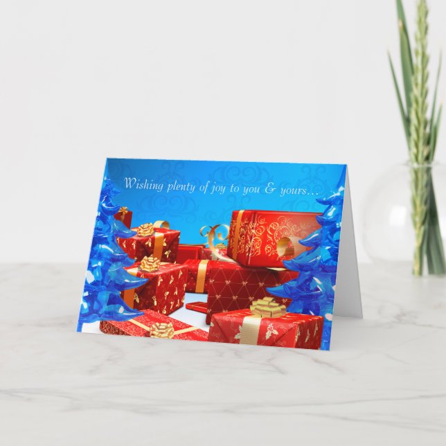 The Red Gifts Greeting Card (Front)