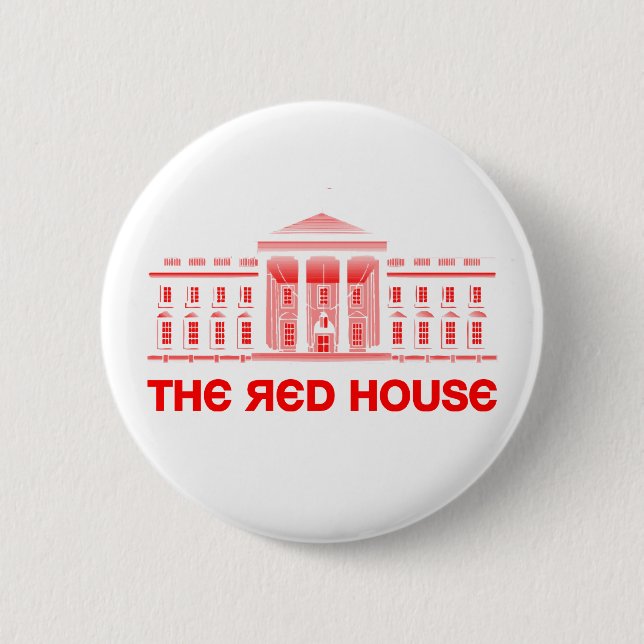The Red House 2 Inch Round Button (Front)