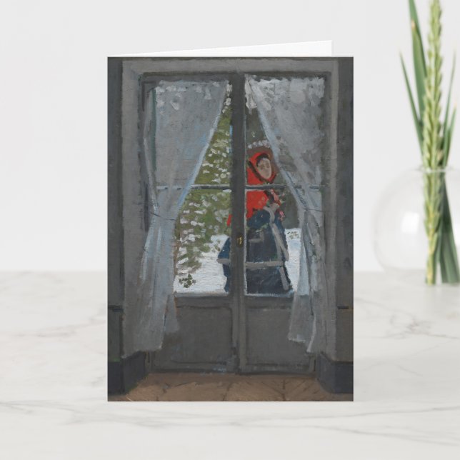 The Red Kerchief | Claude Monet Card (Front)