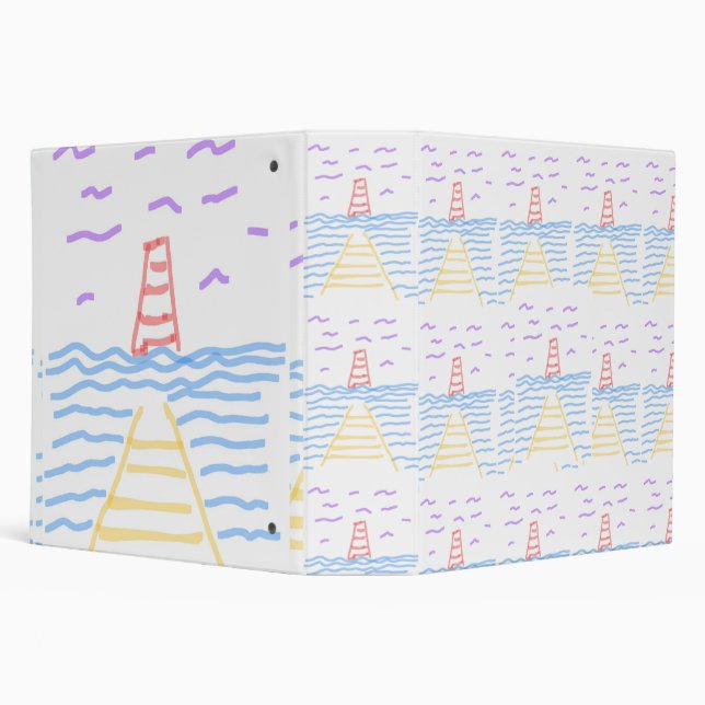 The Red Lighthouse and the Yellow Pier  Binder (Background)