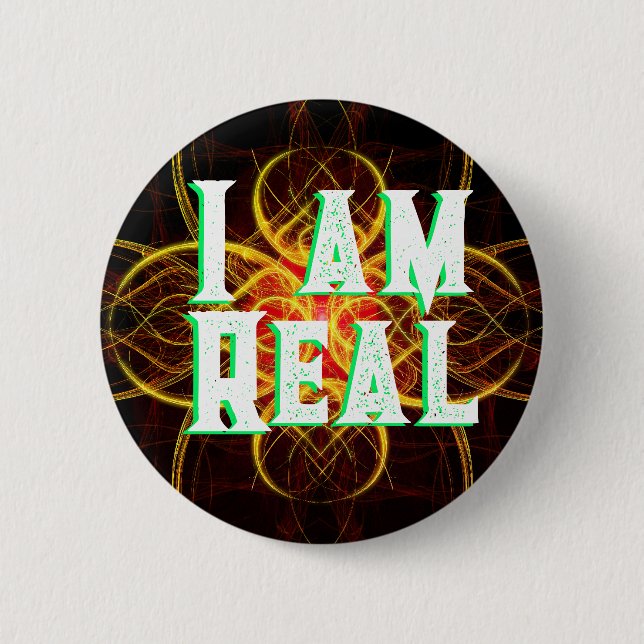 The Red MedallionI am Real 2 Inch Round Button (Front)