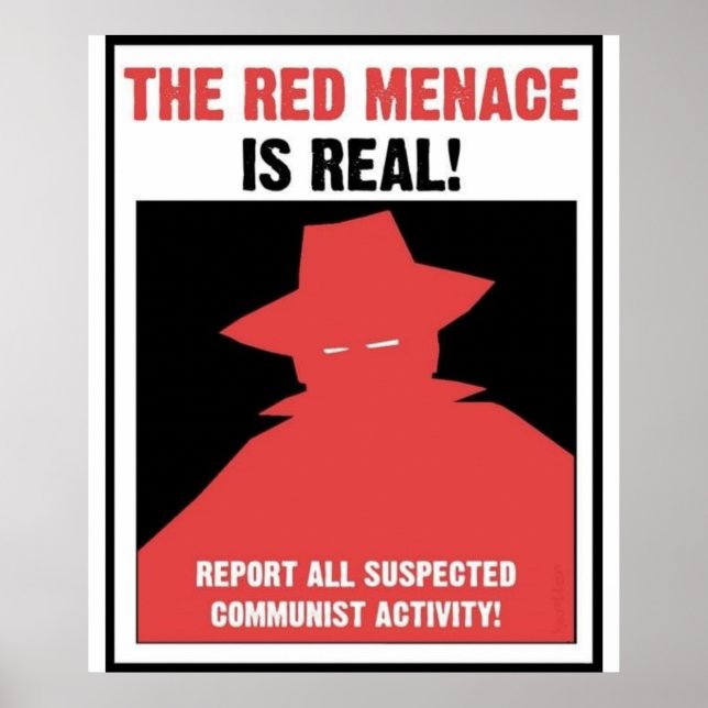 The Red Menace Propaganda Poster (Front)