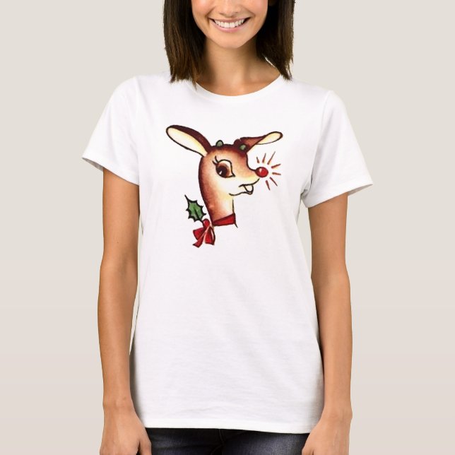 the Red Nose Reindeer Shirt (Front)