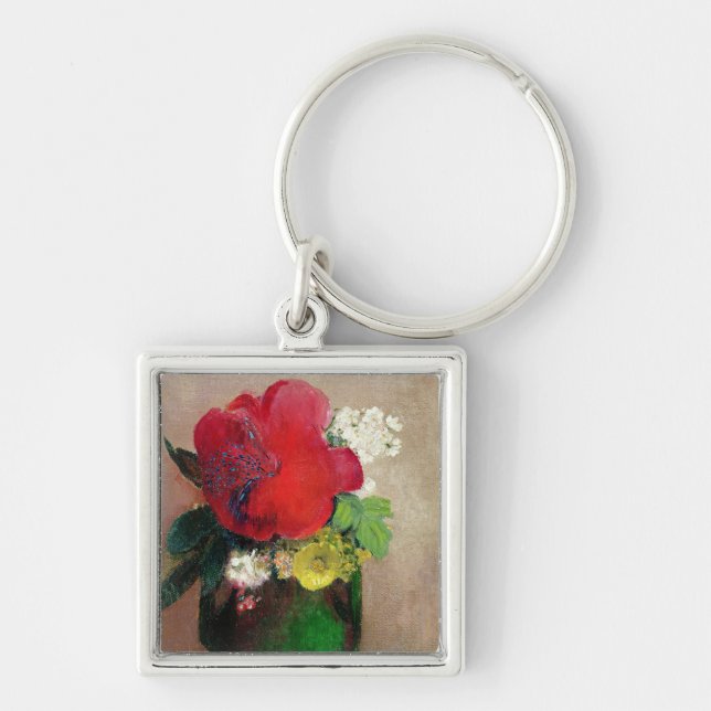 The Red Poppy Keychain (Front)