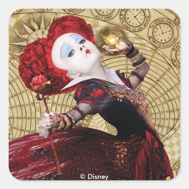 The Red Queen | Adventures in Wonderland Square Sticker (Front)