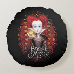 The Red Queen   Beyond the Mirror Round Pillow