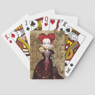The Red Queen   Don't be Late 2 Playing Cards