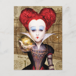 The Red Queen   Don't be Late Postcard