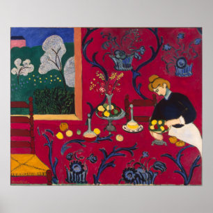 The Red Room by Matisse Poster