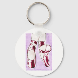 The Red Shoes ballet slippers Keychain