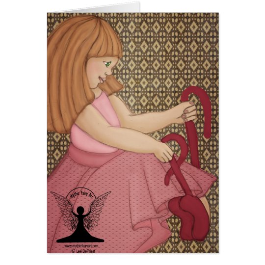 The Red Shoes Fairy Tale Card