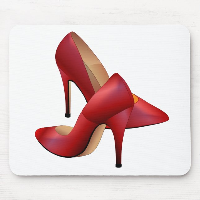 The red Shoes Mouse Pad (Front)