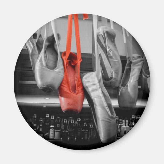 The Red Slipper Magnet (Front)