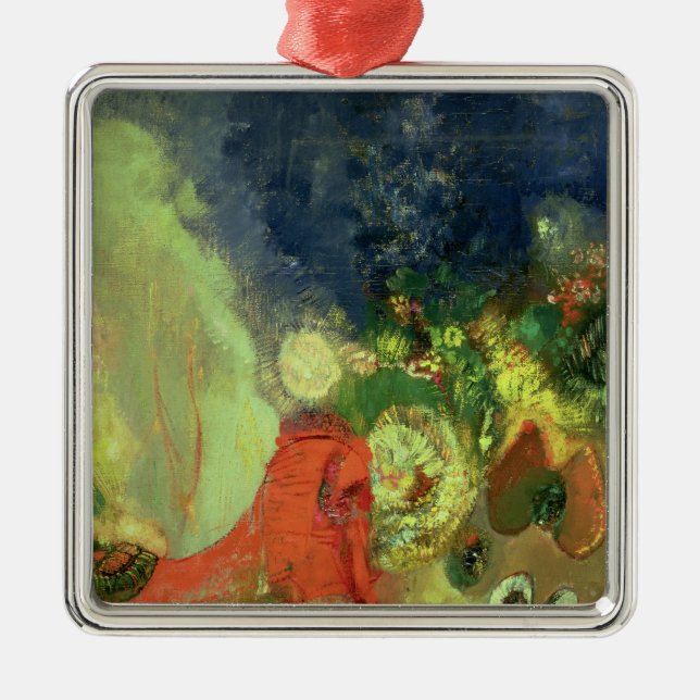 The Red Sphinx Metal Ornament (Front)