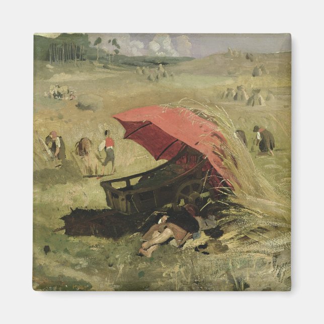 The Red Sunshade, c.1860 Magnet (Front)