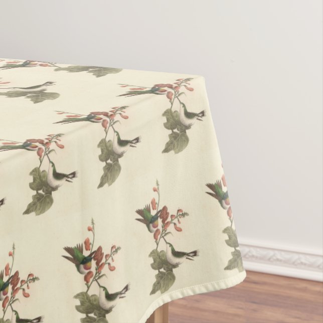 The Red-throated or Ruby-throated Hummingbird Tablecloth (In Situ)